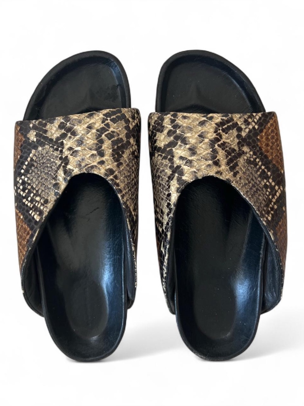 Simon Miller Snake-Print Sandals